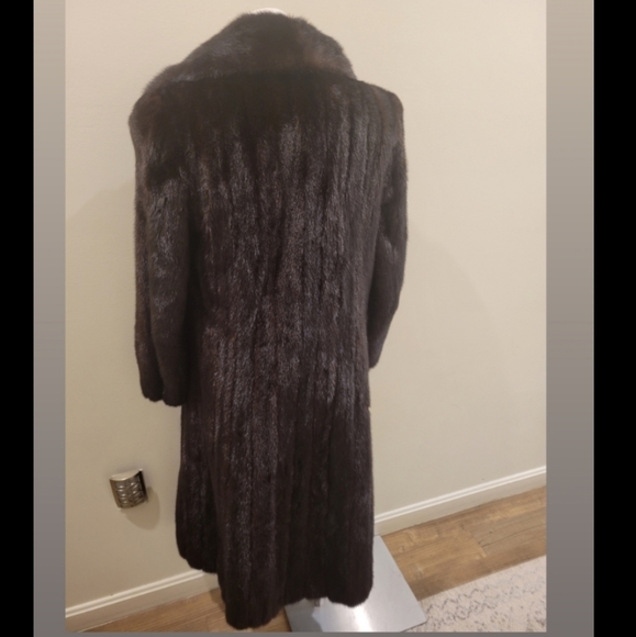 NATURAL Female Mahogany Full Length Mink Coat - Picture 6 of 14